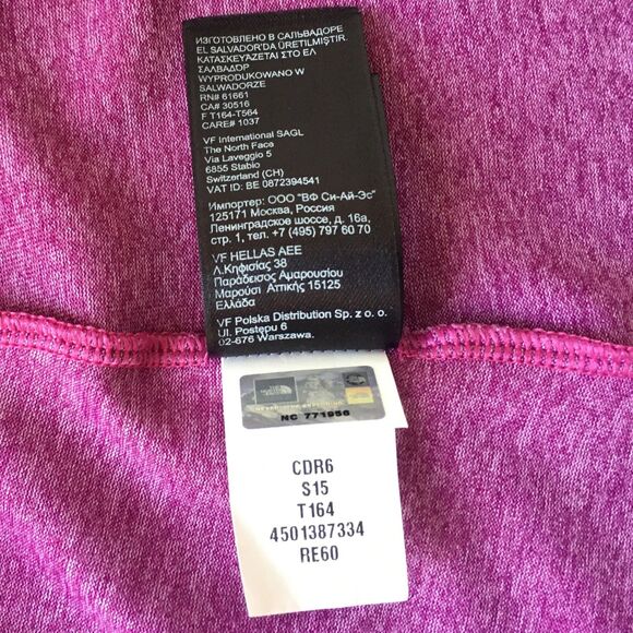 The North Face Purple Heather Long Sleeve Thumb Hole Flashdry Hoodie - Women's M - Picture 8 of 8